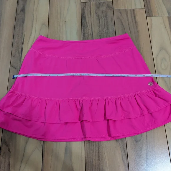 EUC! Lilly Pulitzer Luxletic Fern Skort Pink Grenadine Size XS - Picture 6 of 13
